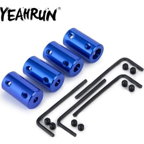 YEAHRUN 1/5/10PCS Metal Drive Shaft Connector Motor Shaft Coupling for RC Boat Car Upgrade Parts Accessories
