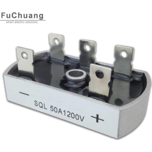 SQL50A1200V Aluminum Metal Case 3 Phase Diode Bridge Rectifier 50Amp Fast Recovery Rectifiers Diodes Kits