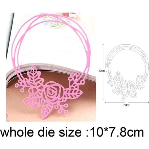 Metal cutting dies cut die Christmas lace wreath decoration Scrapbooking dies crafts stamp knife mould blade punch stencils dies