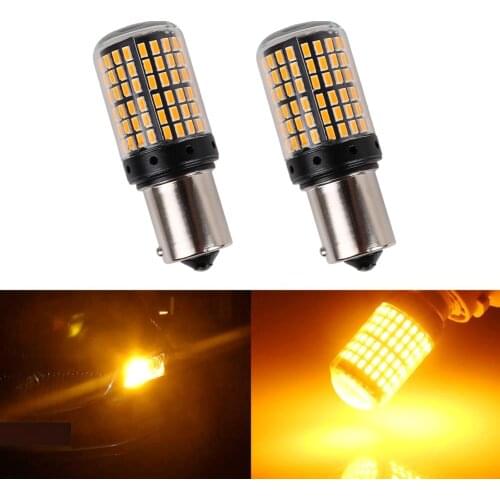 12V-24V BAU15S 7507 Turn Signal Light PY21W 5009 Canbus No Error Led Bulb Amber Blinker 1156 bau15s 114SMD 3014 Turning light