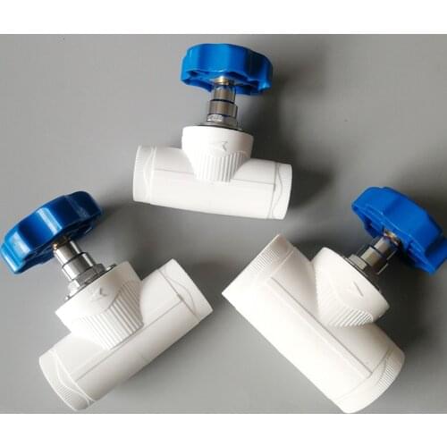 1/2" 3/4" 1" 1.2" 1.5" Thickened Ppr Pipe Valve Lift Type Copper Stop Valve 20 25 32 50 MM Ppr Valve Water Pipe Fittings