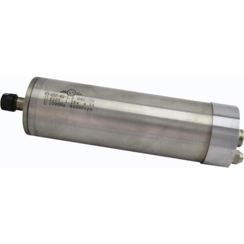 1.5HP 1.2kw ER11 60000rpm Precision High Speed spindle motor water cooling 220VAC 4.5A 1000HZ 62mm 4 bearings CNC Router