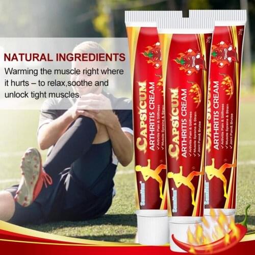 1 box capsicum arthritis cream balm analgesic ointment arthritis muscle sprain relieve knee For rheumatism pain plaster S9I8