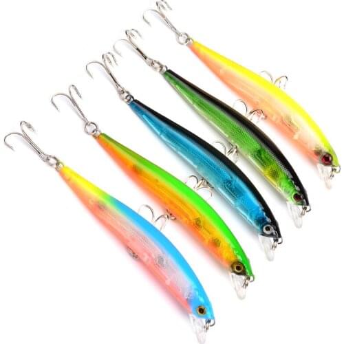 1 Pcs 10cm 8.37g Lifelike Floating Japan Hard Bait Minnow Fishing Lure Tight Wobbler Jerkbait Treble Hooks Plastic Isca Fish