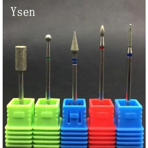 1PC Diamond Line Style Burr Nail Drill Bit Electric Nail Cutter Manicure Machine Polishing Tools Nail Dental Drill