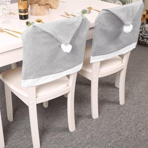 Non-woven Fabrics Chair Back Cover Home Restaurant Table Decor Festival Party Christmas Accessories