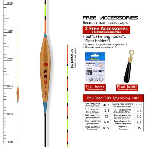 Popular Reed Fishing Float Long Shape Flotador Painting Fluorescent Buoy Paint Stopper Bobbers Fishing Tackle Accessories(JMB07)