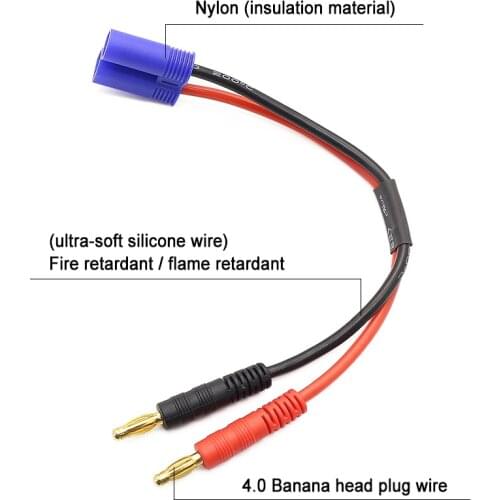 100 Sets = A Lot The High Quality EC5 Connector To 4.0 Golden Banana Plug With Cable 14AWG 150MM Solar