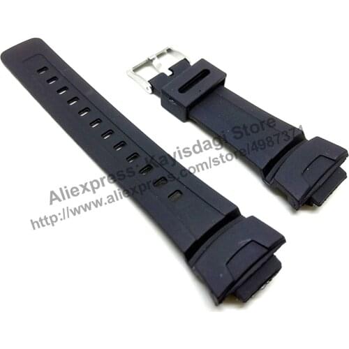 16mm Black Rubber Watch Band / Strap Compatible for Casio G-Shock G-2310 , G-2310BC , G-2310R , G-2400 , GW-2300F , GW-2300FP