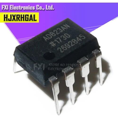 2PCS AD823ANZ AD823 DIP8 DIP Dual, 16 MHz, Rail-to-Rail FET Input Amplifier AD823AN new original