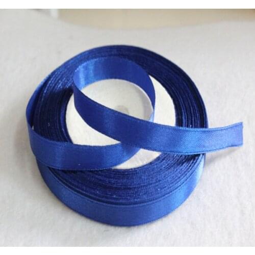 3/8"10mm blue Satin Ribbon For Hairbow DIY Party Decoration, 25Yards/Roll