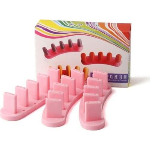 3pcs/set Nail Gel Polish Practice Stand Training Frame Display Tips Holder Nail Art Show Table Manicure Tool