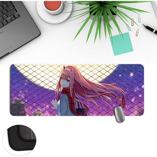 80*30cm Darling in the FranXX Anime Mouse Mat Large Mouse Pad Gamer Mat Washable Keyboard Desk Mat For Home Office Study Work