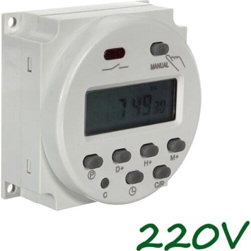 AC 220V 16A Time Digital LCD Power Control Programmable Timer Switch Relay