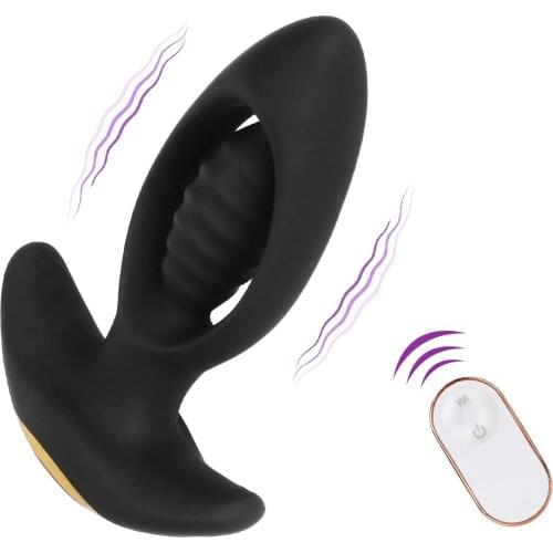 OLO Wireless Remote Control Butt Plug 9 Frequency Anal Plug Vibrator Silicone Sex Toys for Men Women Prostate Massage