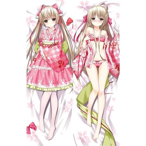 Anime Yosuga no Sora Fun disk Kasugano Sora Cosplay Dakimakura Pillow Case Hugging Body