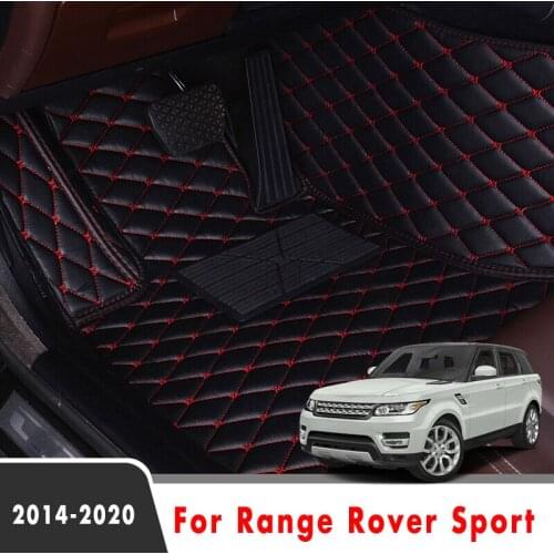 Car Floor Mats For Range Rover Sport 2014-2020 5 Seats Leather Carpets Decoration Parts Auto Accessories Rugs For Land Rover