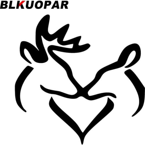 BLKUOPAR for Buck and Doe Love Heart Vinyl Decal Sticker Window Car Stickers Motorcycle Windshield Sunscreen Custom Printing