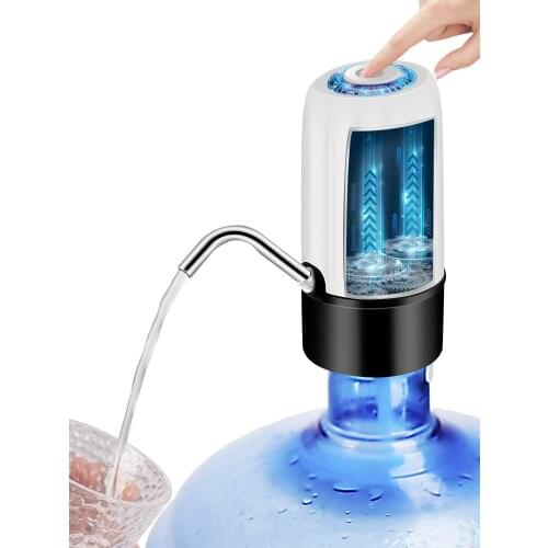 Large Drink Dispencer Automatic Electric Water Bottle Pump USB Charging Water Dispenser Pump Bottle Water Pump Switch 1-5 Gallon