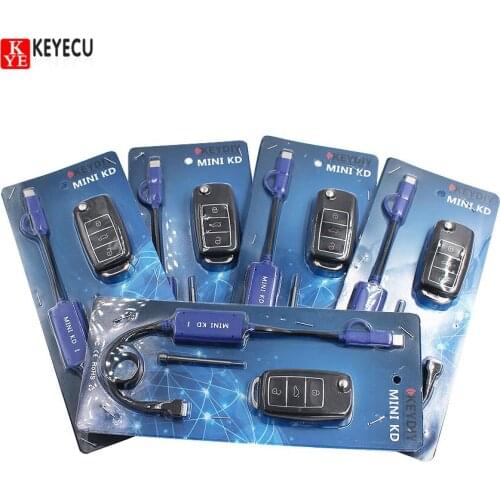 KEYECU 5PCS 2017 Original KEYDIY Mini KD Remote Key Generator Remotes Support Android Mini KD Auto Key Programming Free Update