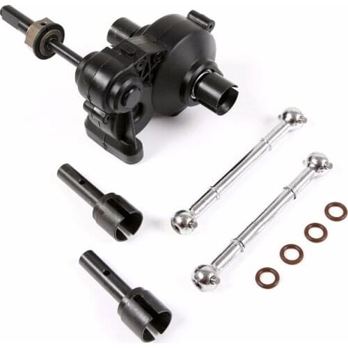 Metal Enhanced drive shaft & Dog bone kit with Plastic complete diff gear box for 1/5 hpi rovan km baja 5b 5sc 5t parts
