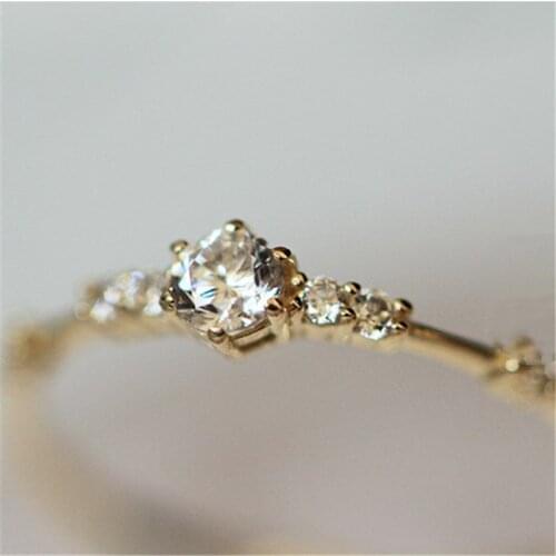 Liemjee Personality S925 Silver Inlaid Zircon Ring Fashion Luxury Simple Jewelry For Women Feature Namour Charm Gift All Seasons