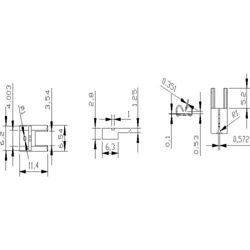 PCB panel sold small mini car fuse clamp terminal connection plug spring terminals