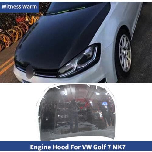 Carbon Fiber front bumper Bonnet engine hood Cover for Volkswagen Golf 7 VII MK7 car styling 2014-2017