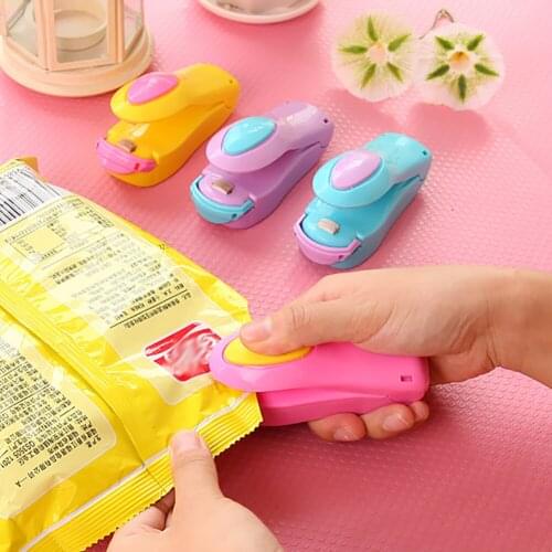 Portable Bag Clips Home Mini Electric Heat Sealing Machine Ceramic Impulse Vacuum Bag Sealer Capper For Packing Plastic Bag Clip