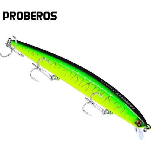 PROBEROS Fishing Lure 10 Colors VIB Fishing Bait BKB Hook 6# 12.5cm-4.92"/15.5g-0.54oz Minnow Lures