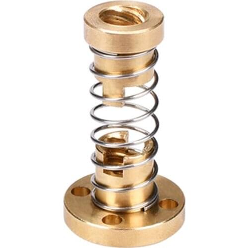 Anti Backlash Lead Screw Nut Spring Loaded Elimination Gap 3D Printer Parts For lead 8mm Nut Rod Lead Screws DIY CNC