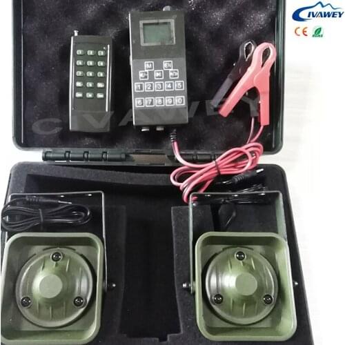Remote controller 2PCS 50W hunting Loud amplifier speaker hunting bird duck goose sound voice decoy mp3 player with timer on/off