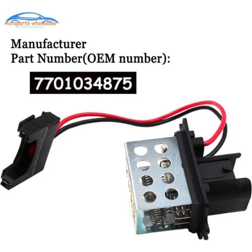 For Renault Clio MK1 & Kangoo Car Blower Fan Motor Heater Resistor 7701034875 27100-00QAC Auto Parts