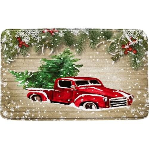 Merry Christmas Carpets Bathroom Mat Non-slip Doormat Bath Mat Set 3d Printed Bathroom Floor Carpets Toilet Rugs WC Doormat