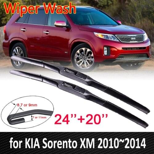 For KIA Sorento XM 2010 2011 2012 2013 2014 R Car Wiper Blade Front Windscreen Windshield Wipers Blades Car Accessories Stickers
