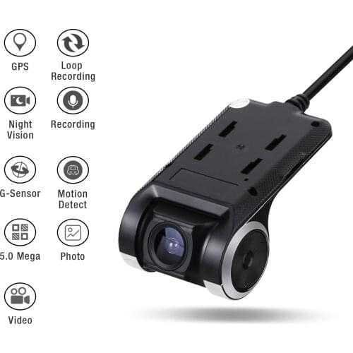 Dashcam 1080P 140° Wide Angle Surveillance Camera Car DVR Recorder Night Vision G-Sensor Support WiFi APP Mobile Interconnection