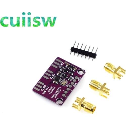 10pcs DC 3V 5V Si5351A Si5351 I2C Clock Generator Breakout Board Signal Generator PLL Clock Divider 8KHz-160MHz for Arduino