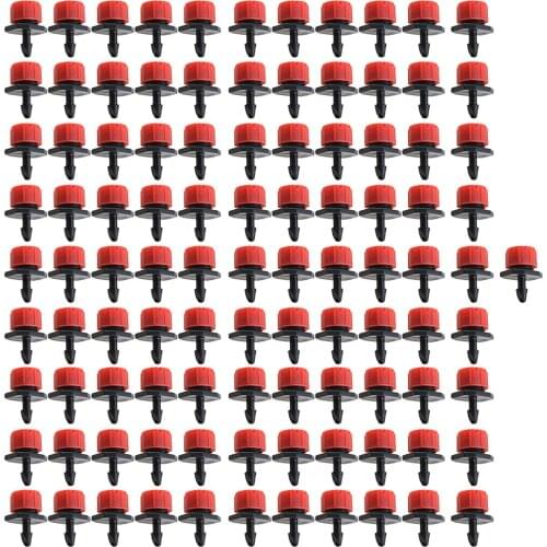 100pcs Garden Irrigation Nozzle Emitter Adjustable Dripper for Balcony Yard