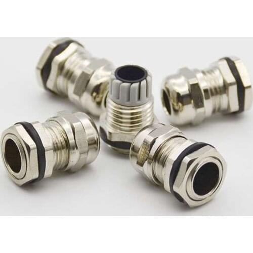 3 Pcs Stainless Steel PG7 3.0-6.5mm Waterproof Connector Cable Gland