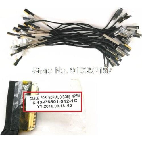 30PIN 40PIN LCD EDP Cable For CLEVO 6-43-P6501-051 6-43-P6501-011-1C 6-43-P6501-041-1C 6-43-P6501-031-P 041-P 6-43-P6501-021-P