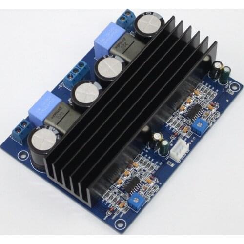 +-30V to +-60V IRS2092 DC50V 200W + 200W Class D dual channel digital power amplifier board