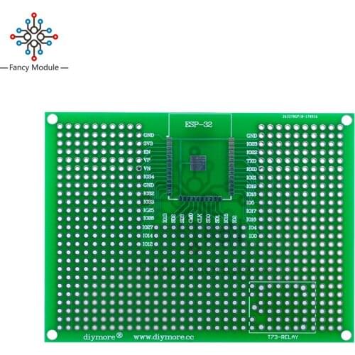 7x9 cm Prototype PCB 2 Layer 7*9cm Panel Double Side Prototype PCB Universeal 2.54MM Board Support a Relay For Arduino