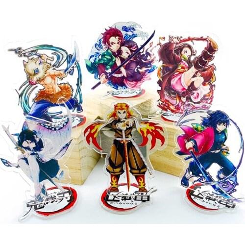 Anime Demon Slayer Infinite Train Character Kimetsu No Yaiba Hashira Giyuu Muichirou Acrylic Stand Figure Model Desk Decor