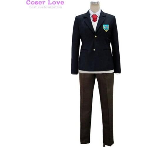 Free! Nagisa Hazuki Haruka Nanase school uniform Cosplay Costume Halloween Christmas Costume