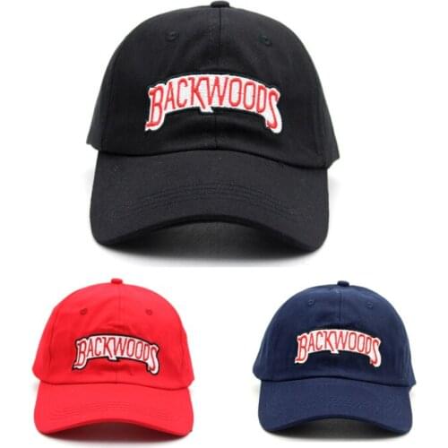BACKWOODS Letter Embroidery Baseball Caps Hiphop Boys Girls Dad Hats Man Adjustable Snapback Caps Black Outdoor Sun Hat Gorras