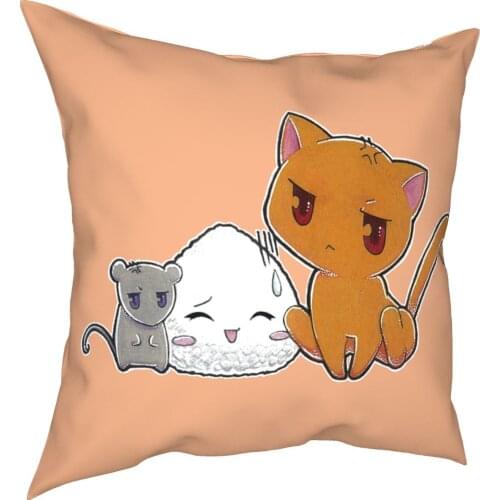 Fruits Basket Pillow Case Home Decorative Anime Sohma Yuki Kyo Tohru Furuba Cushions Throw Pillow for Sofa Polyester