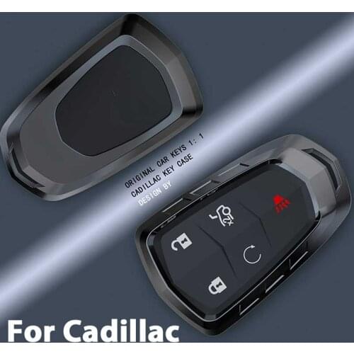 Zinc Alloy Car Key Cover Case For Cadillac Escalade CTS XTS ATS ATS-L XLS SRX 2015 4/5/6 Button 28T CTS-V XT5 CT6 Protect Shell