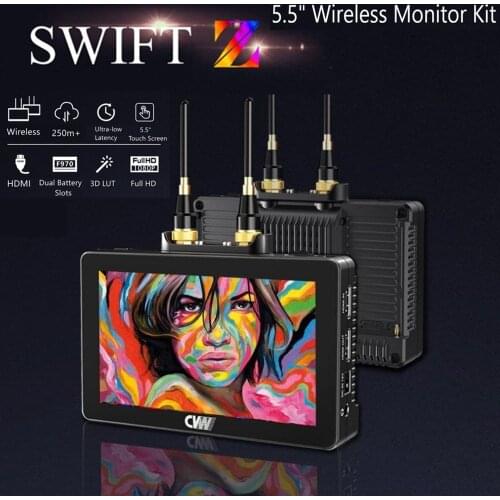 CVW Swift Z Wireless Video Transmission System with Transmitter Receiver DSLR Camera Field Direct AC DP Monitor