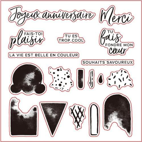 French Card Quotes Clear Stamps Craft Scrapbooking Stamps