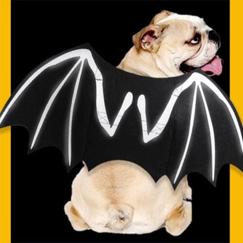 Cute Luminous Bat Wings For Pet Dog Cat Costumes Halloween Christmas Cosplay Clothing Funny Xmas Dress Up Pet Accessories